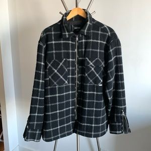 Zanerobe flannel plaid shirt jacket